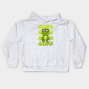 Cute alligator Kids Hoodie